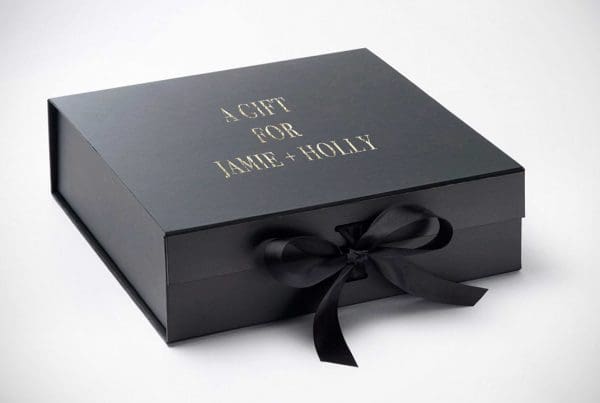 A hot foil luxury gift box