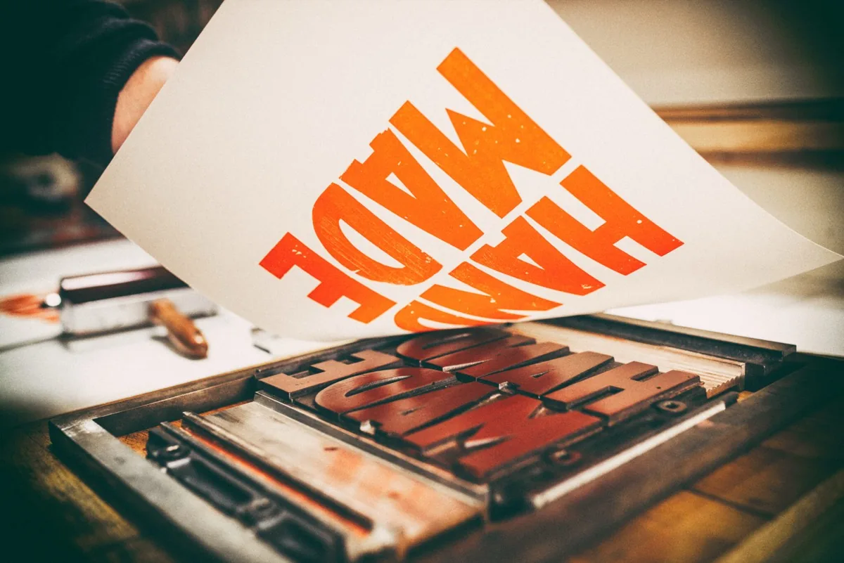 Letterpress printing plates from the Metallic Elephant workshop